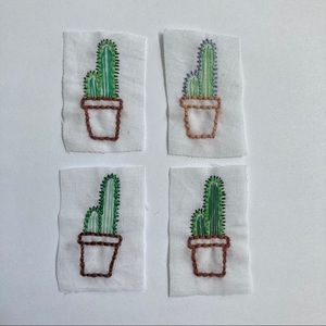 FREE w/ Purchase of $10+ - 4 TINY CACTUS PATCHES
